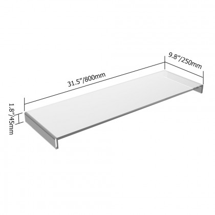 HMR - Acrylic Bathtub Tray in Clear