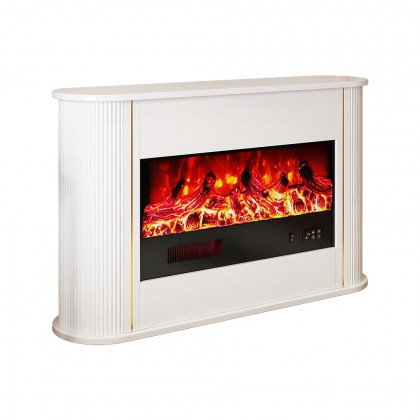 HMR - 47" Freestanding 1500W Electric Fireplace 5 Gear Adjustable 3D LED Flame Effect