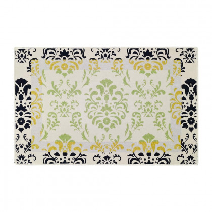 HMR - 2' x 3' Rustic Flower Non-slip Front Door Mat Boucle Entryway Rug