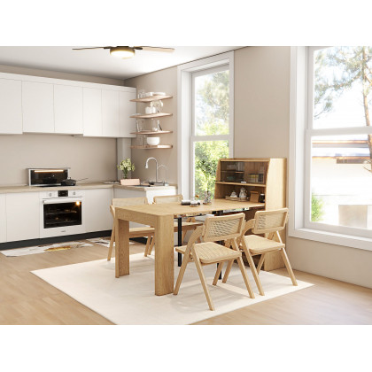 HMR - 2 Pieces Modern Gold Kitchen Runner Mats Non-slip Abstract Kitchen Mat Set
