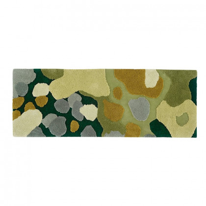 HMR - 2' x 5' Modern Rectangle Tufted 3D Green Wool Area Rug Living Room & Bedroom Carpet