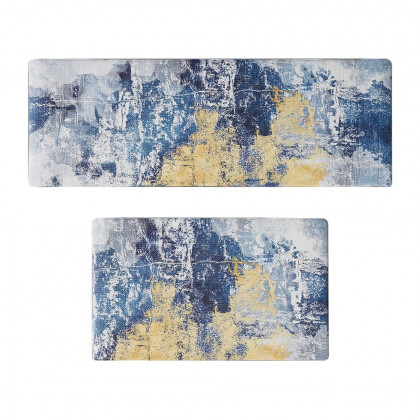 HMR - 2PCS Modern Abstrict Kitchen Runner Rug Set