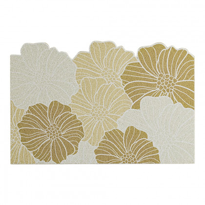 HMR - Morden Brown Flowers Novelty Mat Non-slip Entryway Rug 2' x 3'