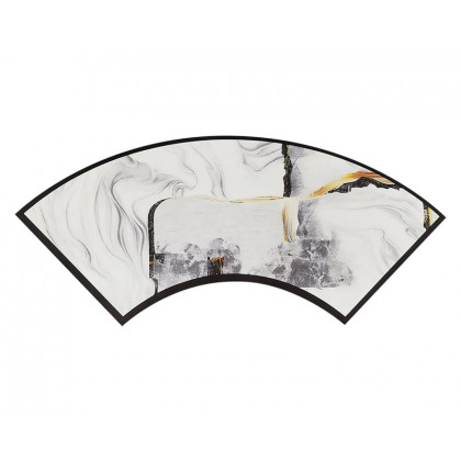 HMR - Curved Abstract Diatom Mud Absorbent Bath Mat Round Shower room Non-slip Rug