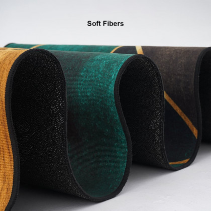 HMR Modern 4' x 4' Geometric Round Area Rug - Green/Gold/Black