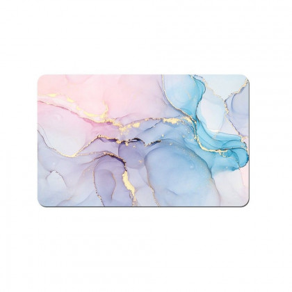 HMR - 16" x 24" Modern Non-Slip Soft Rectangle Bath Mat Geometric Abstract Bathroom Rug