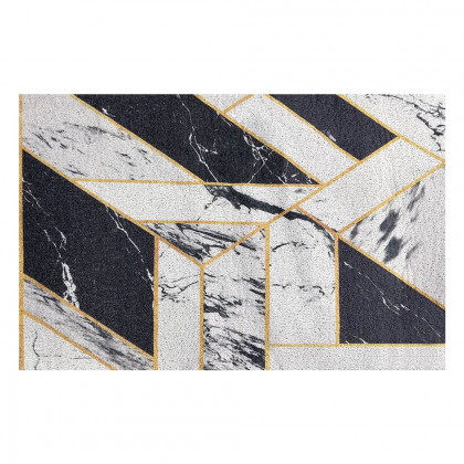 HMR - 2' x 3' Morden Geometry Non-slip Front Door Mat PVC Entryway Rug