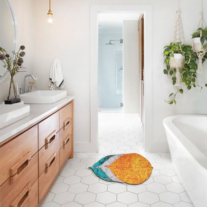 HMR - 2 PCS Creative Novely Colorful Bath Diatom Mud Mat Water-Absorbent Non-slip Rug Set