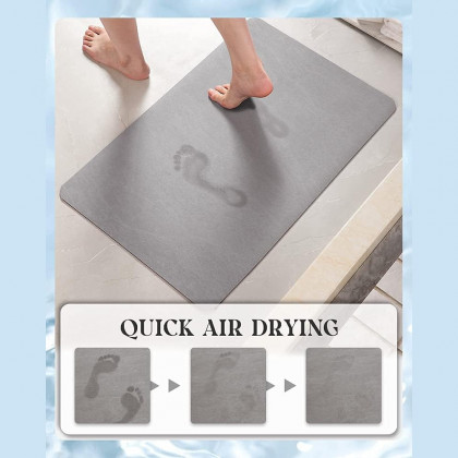 HMR - 2 PCS Creative Novely Colorful Bath Diatom Mud Mat Water-Absorbent Non-slip Rug Set