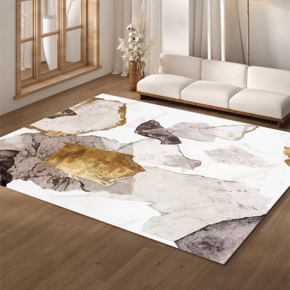 HMR - 5'x 8' Art Deco Area Rug with Abstract Pattern Decorative Carpet