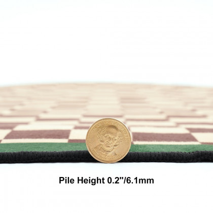HMR - Morden Luxury Polyester Half Round Plaid Non-slip Entryway Rug 3' x 4'