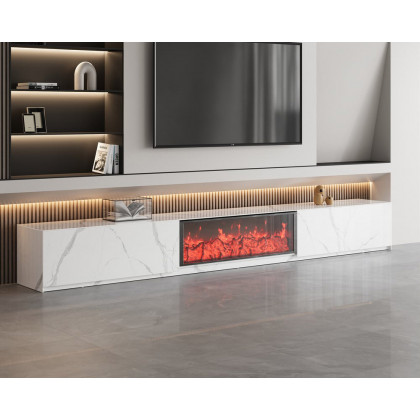 HMR - Electric Fireplace TV Stand with 2 Drawers