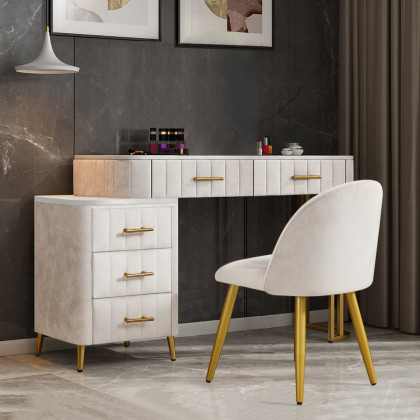 HMR - Modern Expandable Makeup Vanity Dressing Table