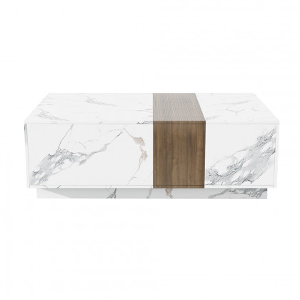 HMR - Vewal Wood Block TV Stand & Coffee Table Set