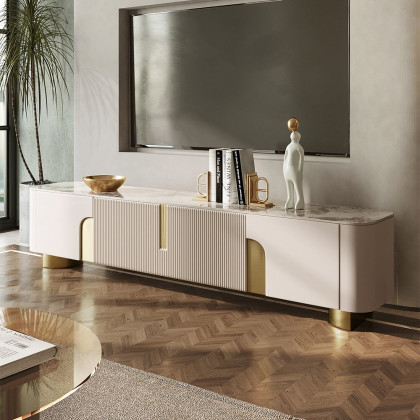HMR - Artus Sintered Stone TV Stand & Coffee Table Set