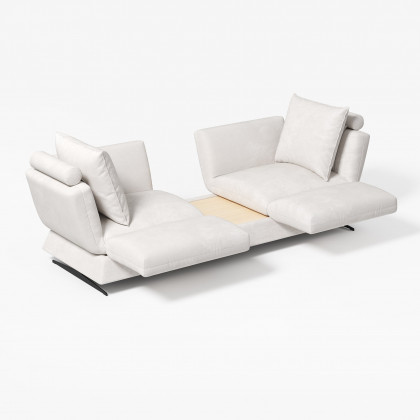 HMR - 84" Linen Convertible 2-Seater Sleeper Sofa