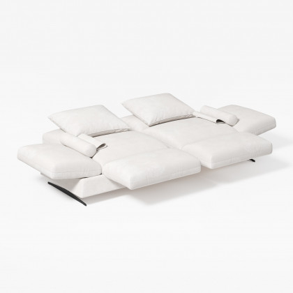 HMR - 84" Linen Convertible 2-Seater Sleeper Sofa