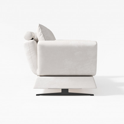 HMR - 84" Linen Convertible 2-Seater Sleeper Sofa