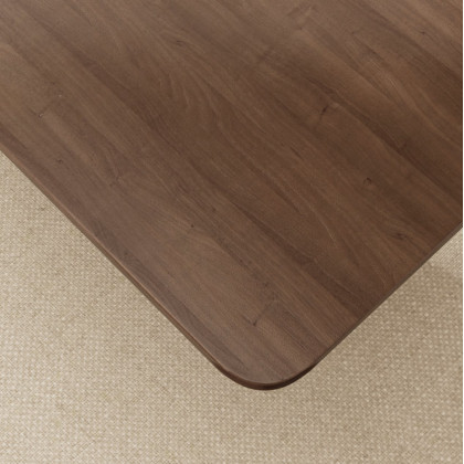 HMR - 82.7" Modern Rectangle Rubber Wood Dining Table Seats 6-8 People