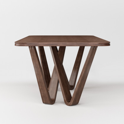 HMR - 82.7" Modern Rectangle Rubber Wood Dining Table Seats 6-8 People