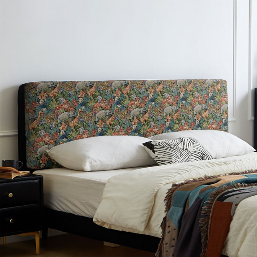 HMR - Vintage Queen Jacquard Upholstered Headboard Pillow