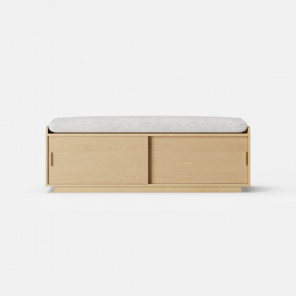 HMR - Wooden Shoe Storage Bench with Cushion