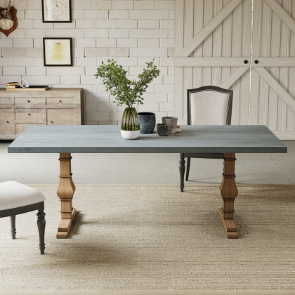 HMR - 70.9" Farmhouse Style Rectangle Wood Dining Table Seats 6-8 People