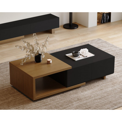 HMR - Quoint Extendable Coffee Table with 2 Drawers (47"-69")