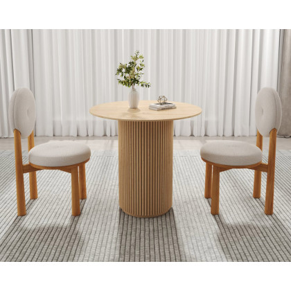HMR - Dining Round Dining Table Natural