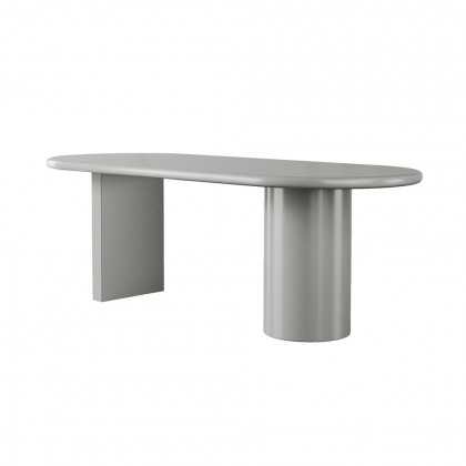 HMR - 78.7" Modern Oval Wood Dining Table Seats 6-8 People