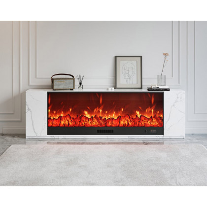 HMR - Electric Fireplace TV Stand with Remote Control