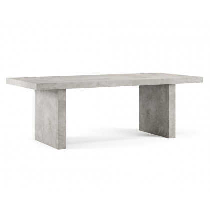 HMR Upoak Series Farmhouse Rectangle Wood Dining Table - Gray, 86.6"L x 39.4"W x 29.5"H