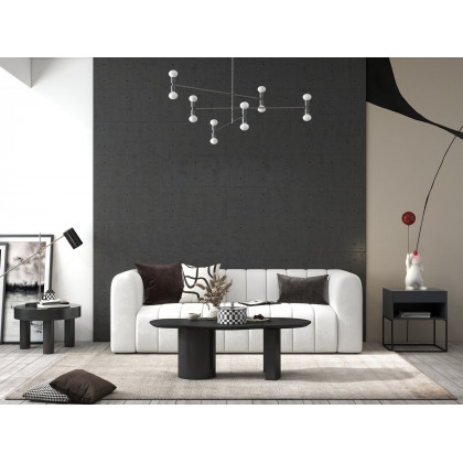 HMR Modern 3-Seater Sofa with Velvet Upholstered - White