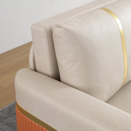 HMR - 79" Queen Leath-Aire Sleeper Sofa with Trundle