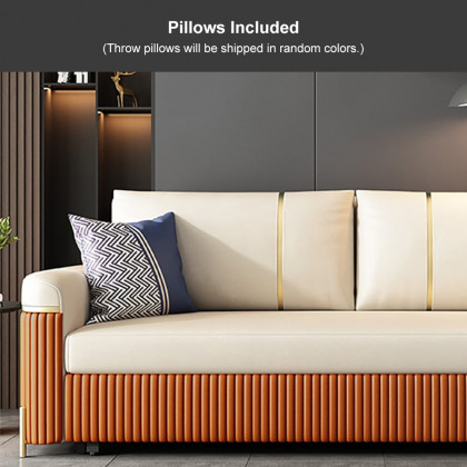 HMR - 79" Queen Leath-Aire Sleeper Sofa with Trundle