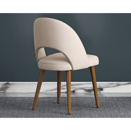 HMR Modern Dining Chairs with Linen Upholstery (Set of 2) - Sand Blue