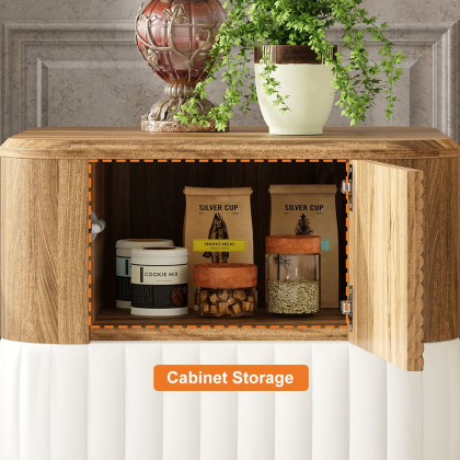 HMR - Wovent Mid-Century Square Modern Walnut Wood Narrow Side Table with Storage Nightstand