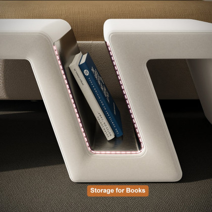 HMR - Modern White Velvet Bedroom Storage Bench Upholstered Long Bed End Bench