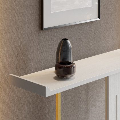 HMR Narrow 39" Console Table - White/Gold