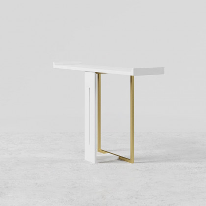 HMR Narrow 39" Console Table - White/Gold