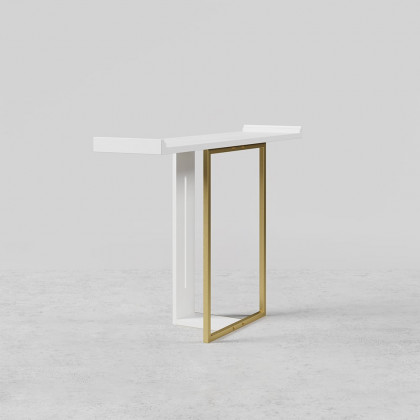 HMR Narrow 39" Console Table - White/Gold