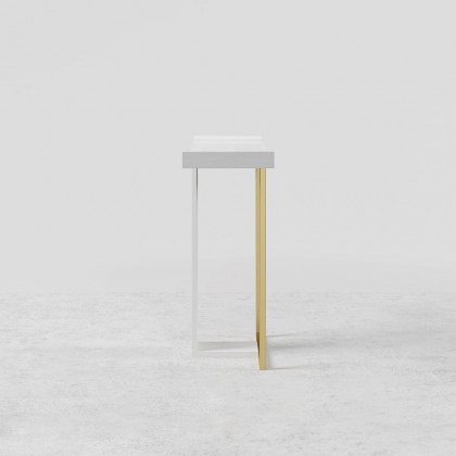 HMR Narrow 39" Console Table - White/Gold