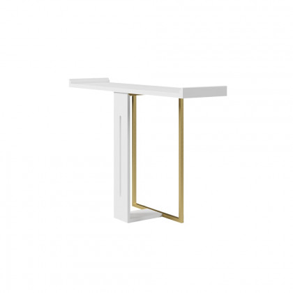 HMR Narrow 39" Console Table - White/Gold