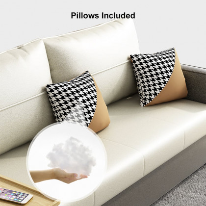 HMR - 77" Queen 2-Seater Sleeper Sofa with Lift Top End Table