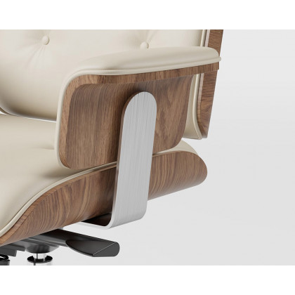 HMR Modern Standing Computer Desk & Upholstered Swivel Task Office Chair Set (59.8" ) - White