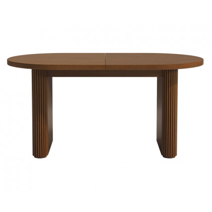 HMR Japandi Oval Extendable Dining Table - Walnut, 79"-94" (seats 6-10)