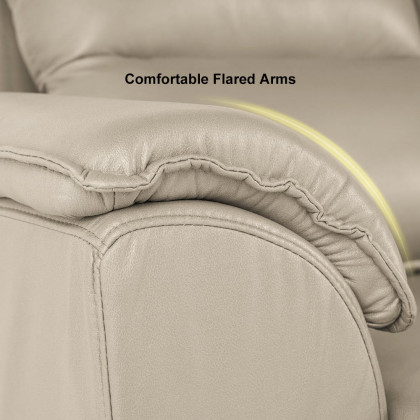 HMR Queen 2-Seater Sleeper Sofa - Beige, Leath-aire