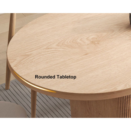 HMR Japandi Oval Extendable Dining Table - Natural, 63"-79" (seats 4-6)