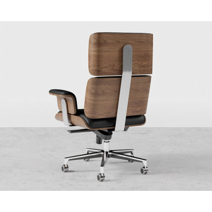 HMR Modern L-Shape Executive Desk & Office Chair Set - Black, 70.9"L x 70.9"W x 29.5"H, Right Hand