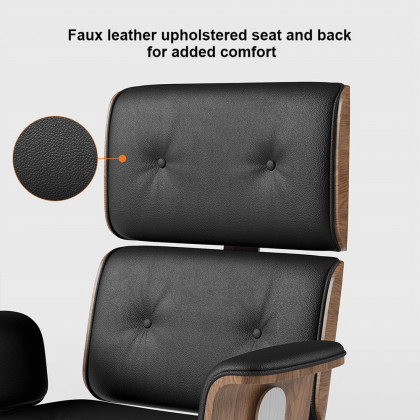 HMR Modern L-Shape Executive Desk & Office Chair Set - Black, 70.9"L x 70.9"W x 29.5"H, Right Hand